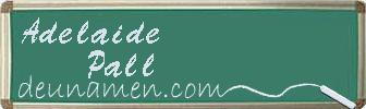 Adelaide Pall Visitenkarte
